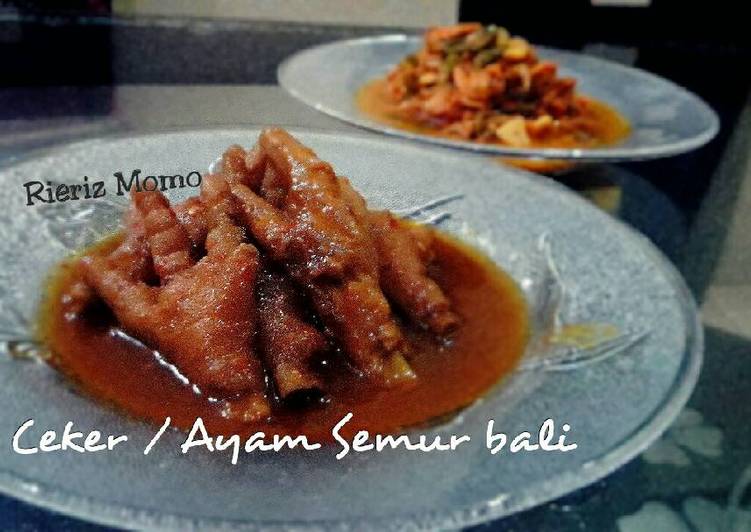 Resep Ceker / ayam semur bali oleh Rieriz MoMo - Cookpad