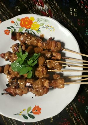 Foto resep Sate Ayam Kacang Simple (Homemade/ Pakai Teflon)