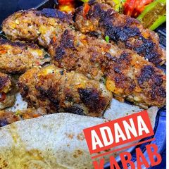 A picture of Turkish adana kabab.