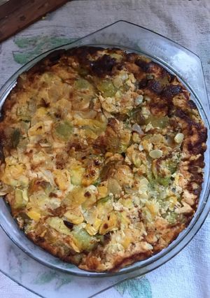 Una foto de Tortilla de zapallito verde