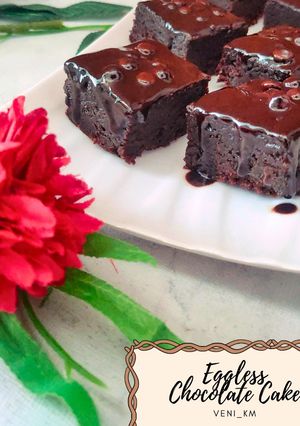 Foto resep Eggless Chocolate Cake