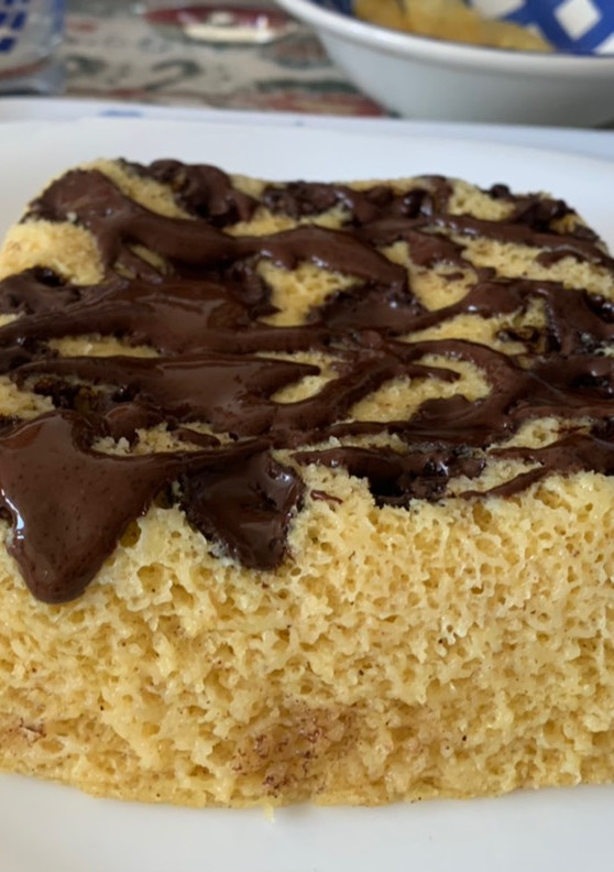 Una foto de Bizcocho súper esponjoso y rápido al microondas
