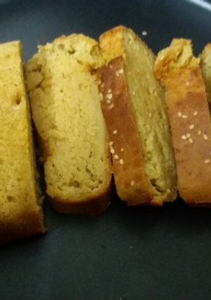 A picture of Eggless homemade brown bread without yeast.