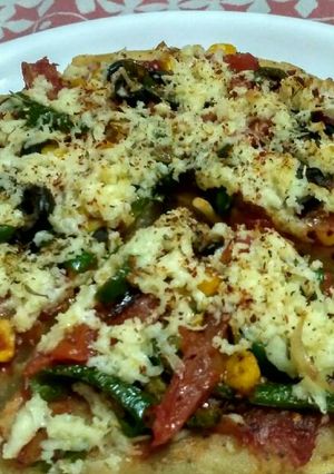 A picture of Very healthy upma pizza.