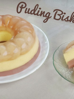 Foto resep Puding Biskuit 3 Lapis