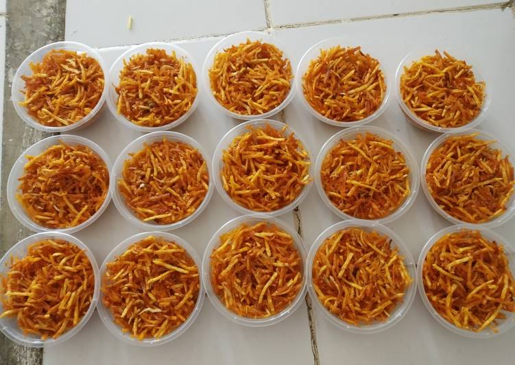 Bahan-bahan 18. Kentang Teri Mustofa yang enak Untuk Jualan