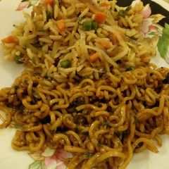 A picture of Mix Vegetables fried Rice & Noodles in Soy Sauce_festiveContest.