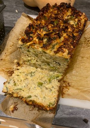 A picture of Vegetarian roast - lentil loaf.