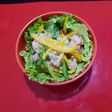 Ceviche de salmón colorido
