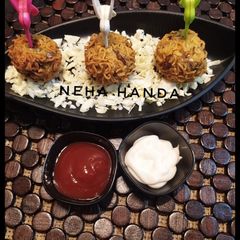 Maggi fritters(pakode) A picture of Maggi fritters(pakode).