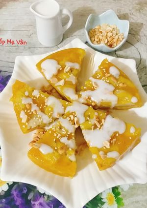 Hình của món Bánh chuối hấp nước cốt dừa.