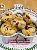 👩‍🍳Cranberry Coconut Scones🍑