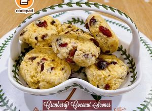 Gambar 👩‍🍳Cranberry Coconut Scones🍑