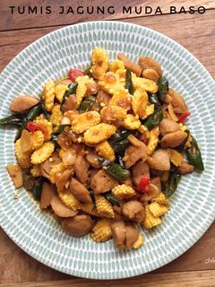 Foto resep Tumis jagung muda baso