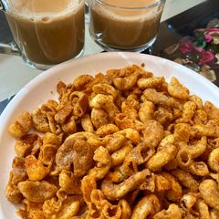 A picture of Crispy spicy macaroni.