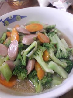 Foto resep Ca Brokoli Wortel Sosis