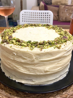 A picture of Pistachio Layer Cake.