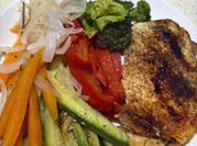 Una foto de filete con paprika