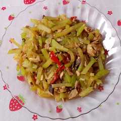 รูปของ Tumis labu Siam ikan tongkol
