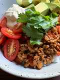 Mexican Inspired Beef Mince Rice Bowl