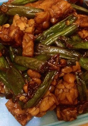 Foto resep Oseng buncis tempe pedas manis🌴