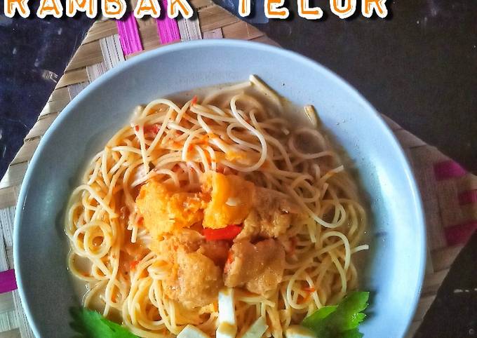 Spaghetti Rambak Telur