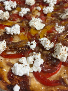 Una foto de Tatin salada de pimientos y tomate