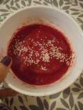 Sopa crema violeta