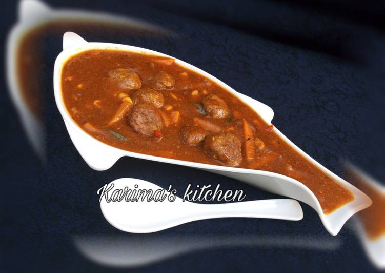 Meat balls soup