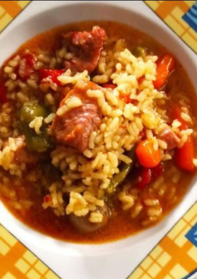 Una foto de Arroz caldoso con pavo