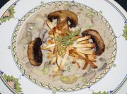 Una foto de crema tostada