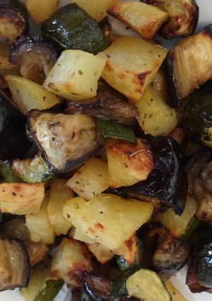 A picture of Roasted mix veg.
