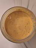 Sweet potato mashed with peanut butter and cheese