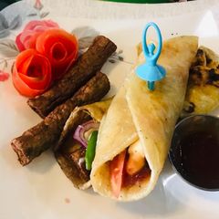A picture of Chicken Seekh Paratha Roll.