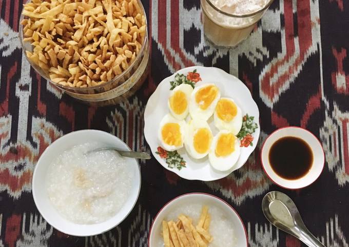 Menu sarapan pagi: Chicken Congee