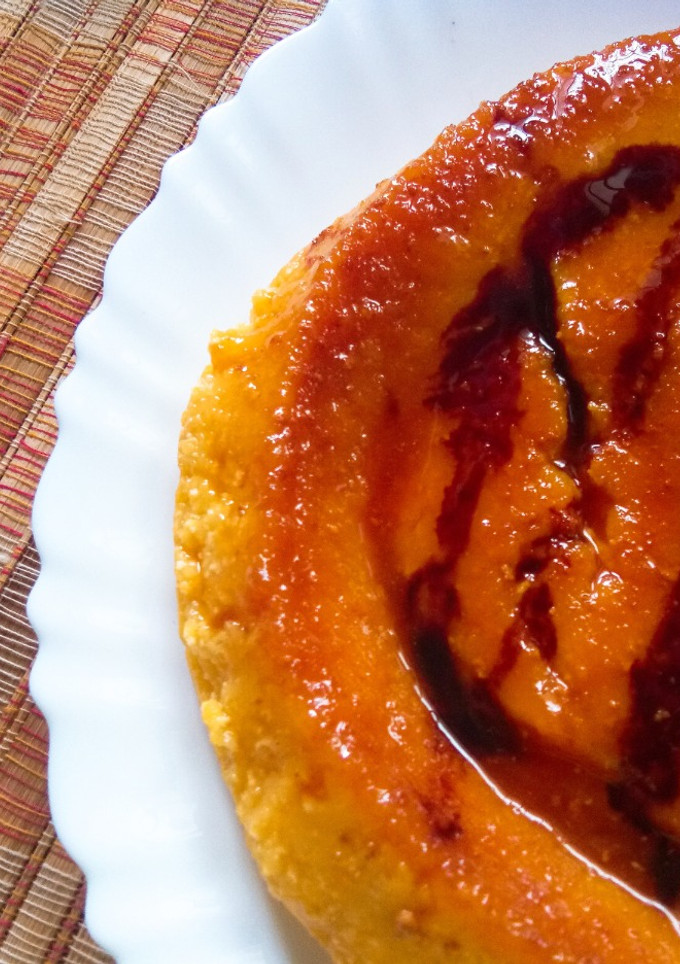 மேங்கோ காரமல் புட்டிங் வித் 🍫 சாக்லேட் ஷிரப் டாப்பிங் Mango Choco Pudding Recipe In Tamil) செய்முறை முக்கிய புகைப்படம்