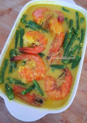 Foto resep Gulai udang kacang panjang