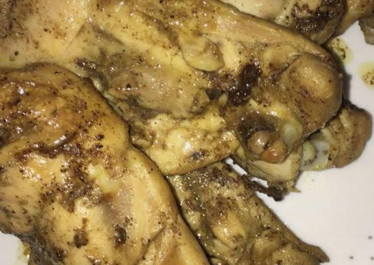 Steps to Make Homemade Pepper Chicken Wings – oven Recipe