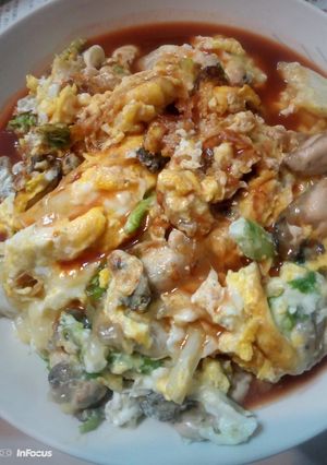 A picture of Oyster Omelette.