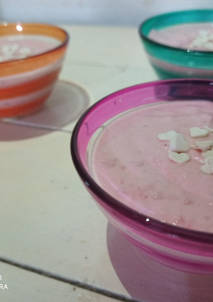 Una foto de Mousse de fresa