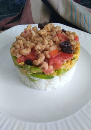 Una foto de Arroz con verduras