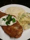 Brad's pretzel crusted cod with cilantro lime aioli