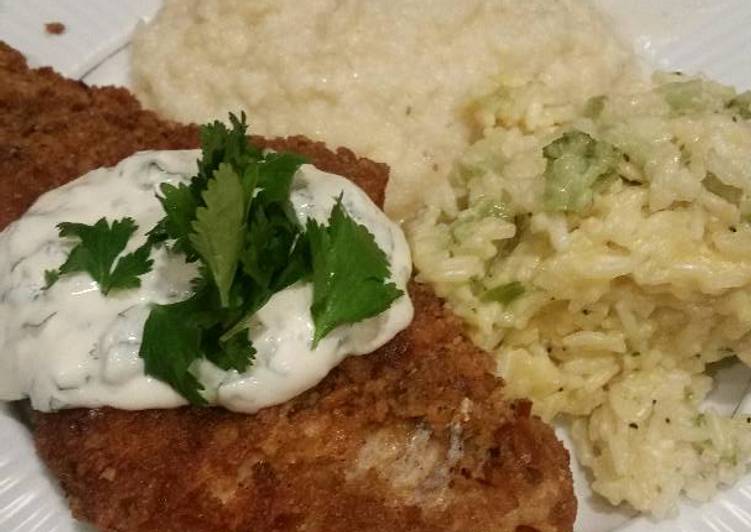 Recipe of Favorite Brad’s pretzel crusted cod with cilantro lime aioli