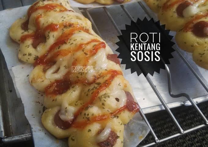 Resep Roti Kentang Sosis Caterpillar Potato Bread Oleh Rachma Esty