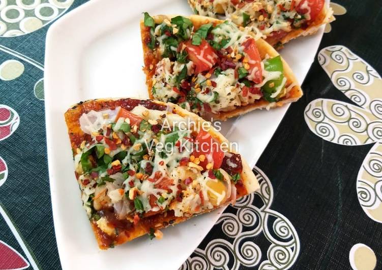 Recipe of Super Quick 🔹Simply Veg Cheese Pizza