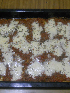Una foto de Lasagna con salsa bolognesa