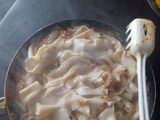 Fideos anchos, caseritos