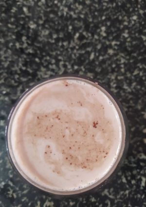 A picture of Soya milk coffee.