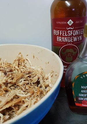 A picture of Brandy and Maple Pulled Pork.
