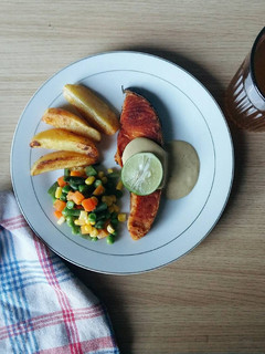 Foto resep Grilled Salmon with Lime Sauce